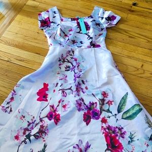 Pretty pink floral dress